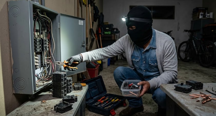 El hombre fue condenado a seis años de cárcel por el robo de los interruptores