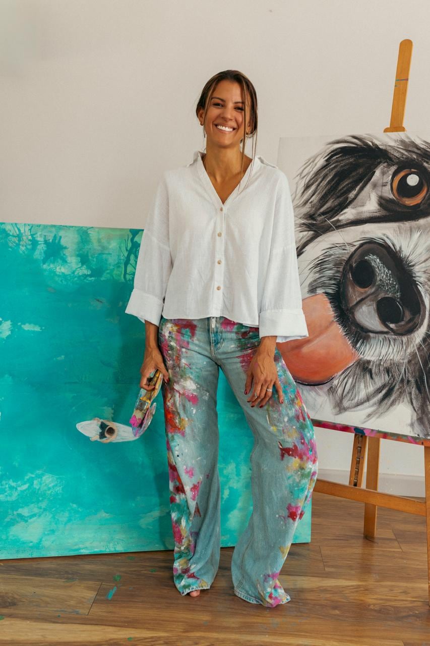 Pamela Alfaro, expresentadora de Teletica, y su nueva faceta como artista. Fotos: Cortesía Pamela Alfaro para La Teja