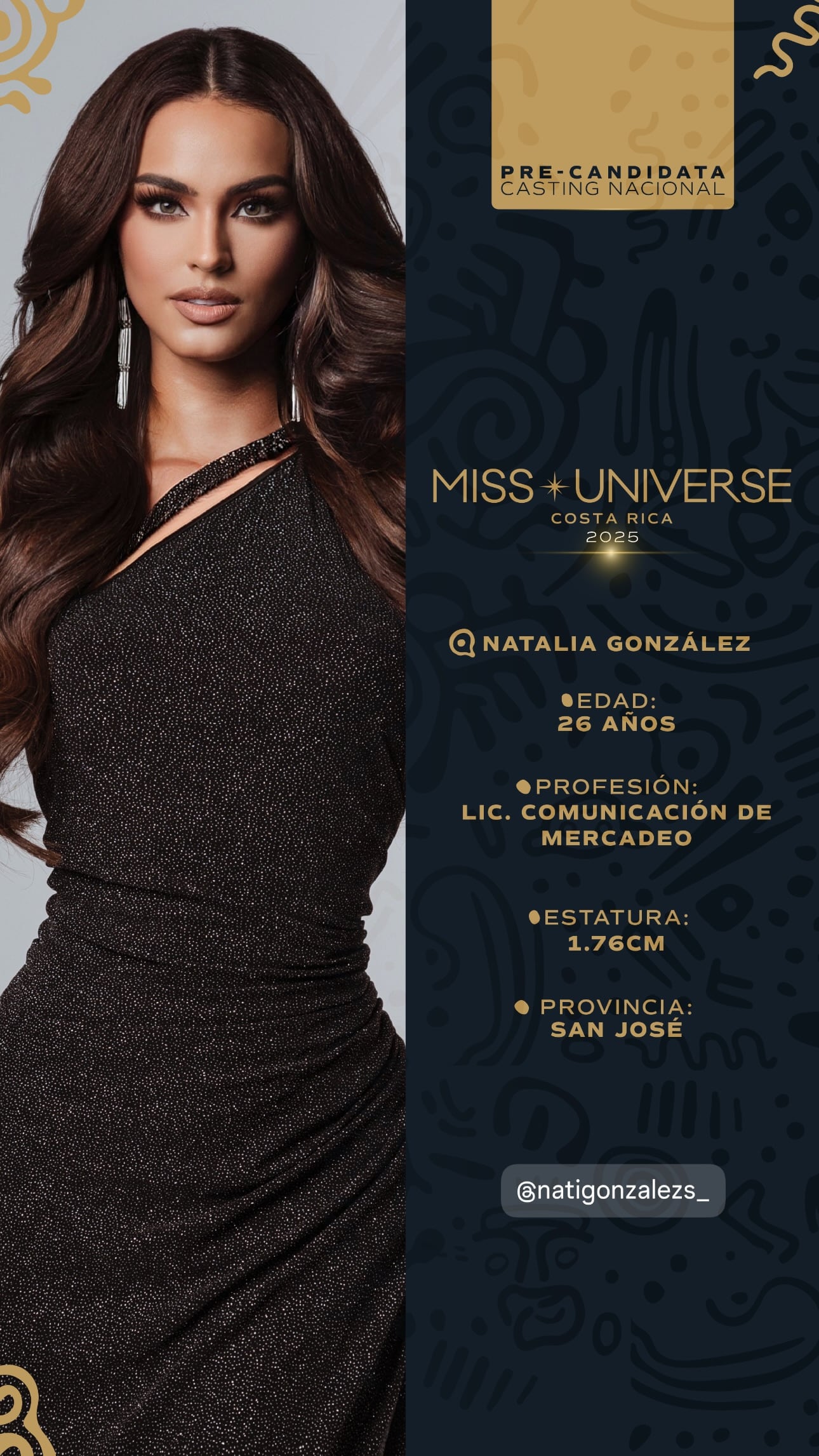 Una guapísima expresentadora de televisión se acercó más a su sueño de coronarse Miss Universo Costa Rica 2025 tras conocer que avanzó a la próxima ronda para la elección de las candidatas al certamen nacional de belleza.