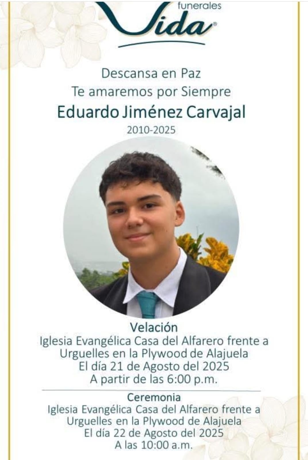 Funerales Edaurdo Jiménez
