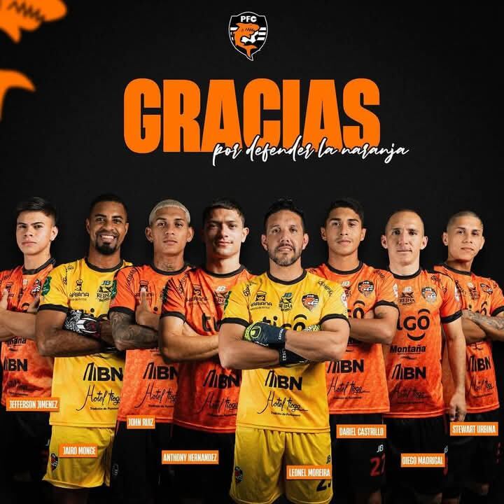 Puntarenas FC se despidió de ocho de sus jugadores. Prensa PFC.