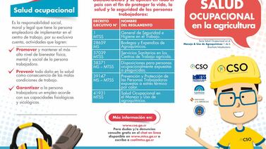 Así podrían disminuir los accidentes laborales en el sector agrícola