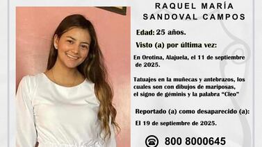 Joven de 25 años lleva nueve días desaparecida y tatuajes ayudarían a identificarla