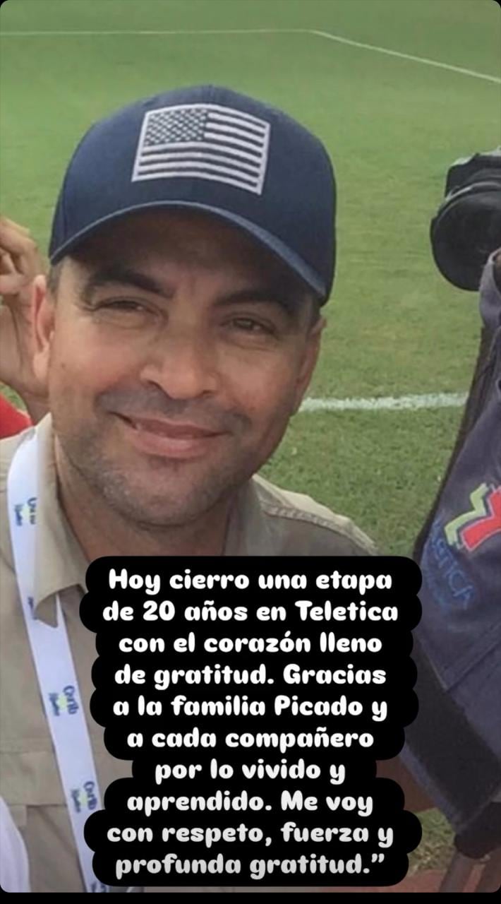 Marrco Rivera dijo adiós a Teletica este viernes entre muchos saludos de sus compañeros.