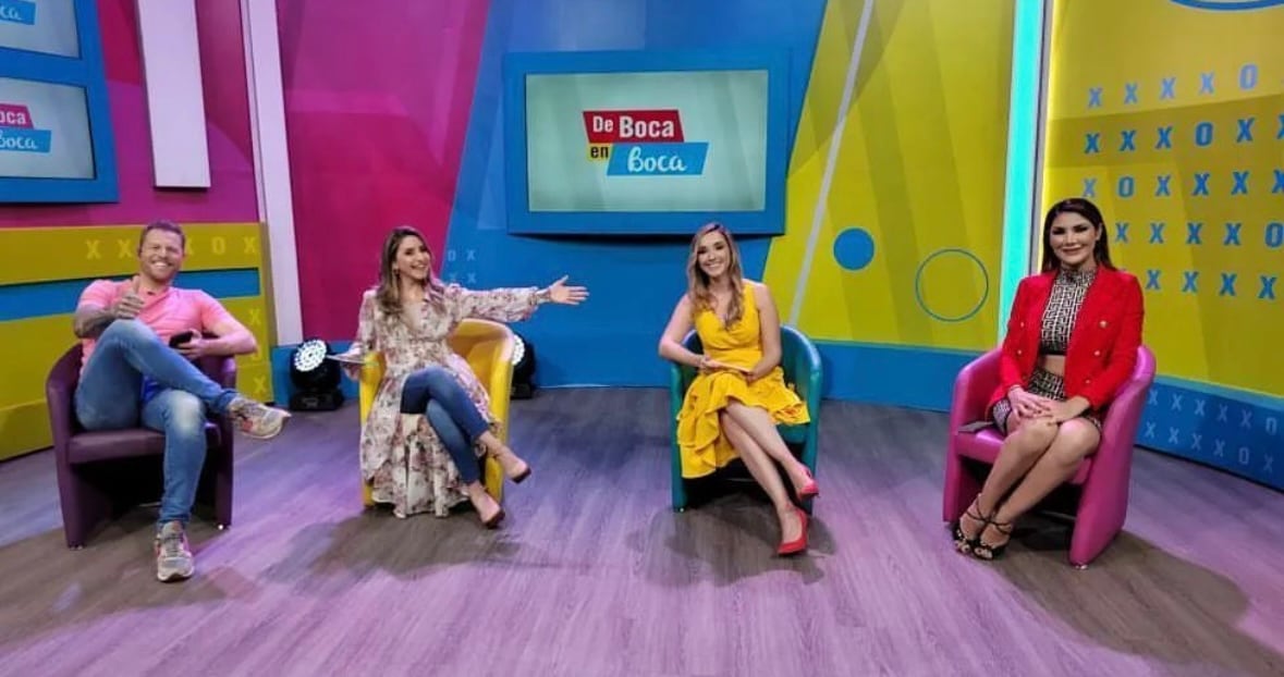 Presentadores de Canal 7 de boca en boca