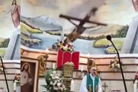 Sacerdote muere trágicamente mientras daba misa y el doloroso hecho quedó grabado en transmisión en vivo