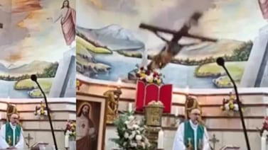 Sacerdote muere trágicamente mientras daba misa y el doloroso hecho quedó grabado en transmisión en vivo