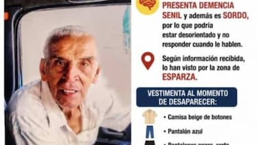 Desesperada búsqueda de viejito de 85 años que desapareció mientras arreglaba cerca en finca