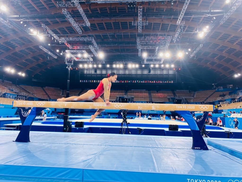 Gimnasta Luciana Alvarado. Cortesía CON.