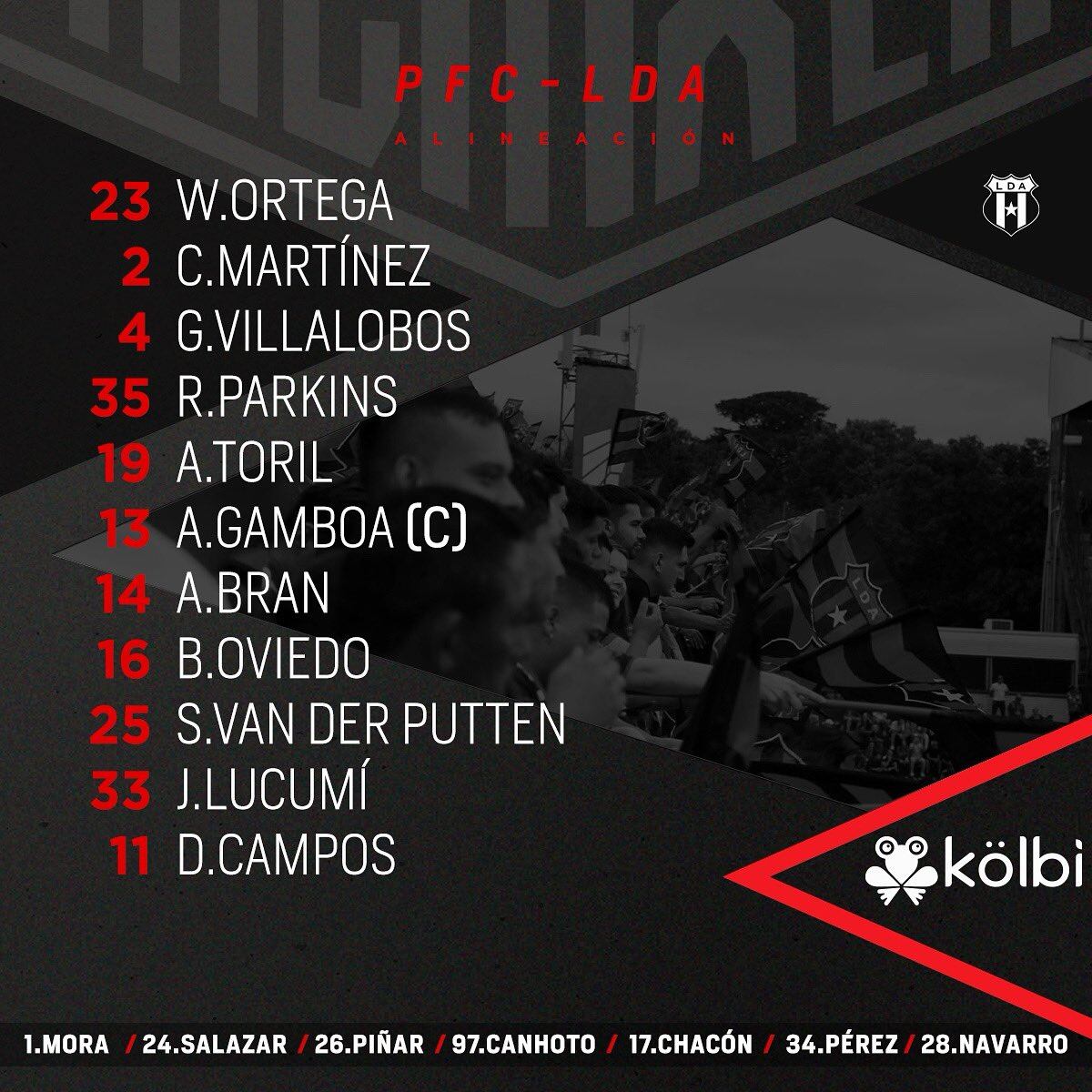 Alineación Alajuelense Puntarenas FC, semifinales