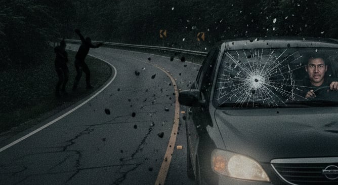 Conductores han reportado que les tiran piedras en Taras de Cartago