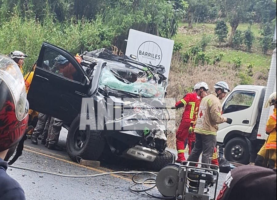 Mortal choque en Palmares. Foto ANI.