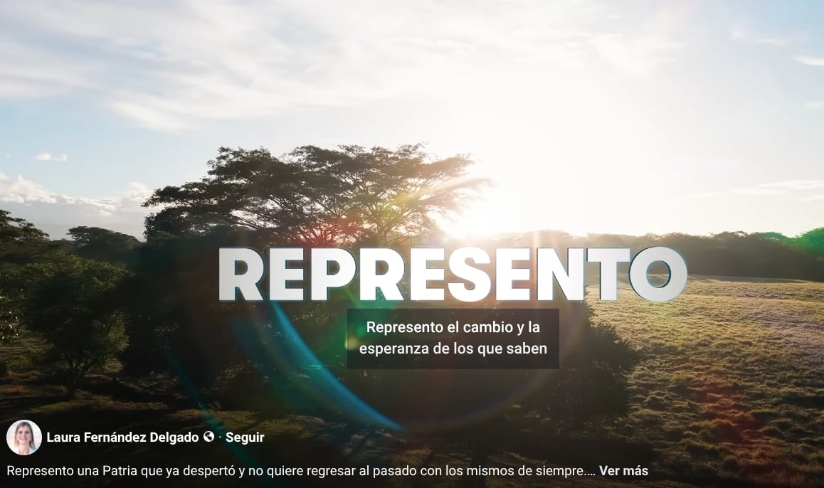 Laura Fernández, candidata del Partido Pueblo Soberano.