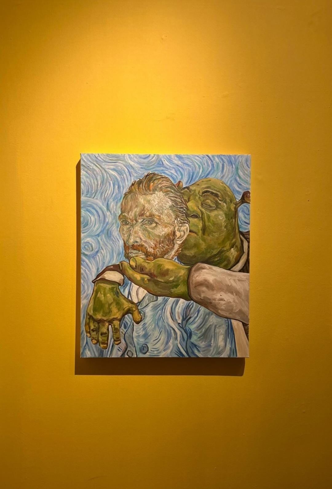 Una imagen de la Virgen de los Ángeles se realiza en Barrio Escalante. Instagram.