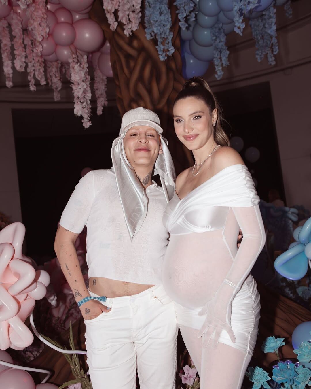 Kunno estuvo en la revelación del sexo del bebé de Lele Pons.