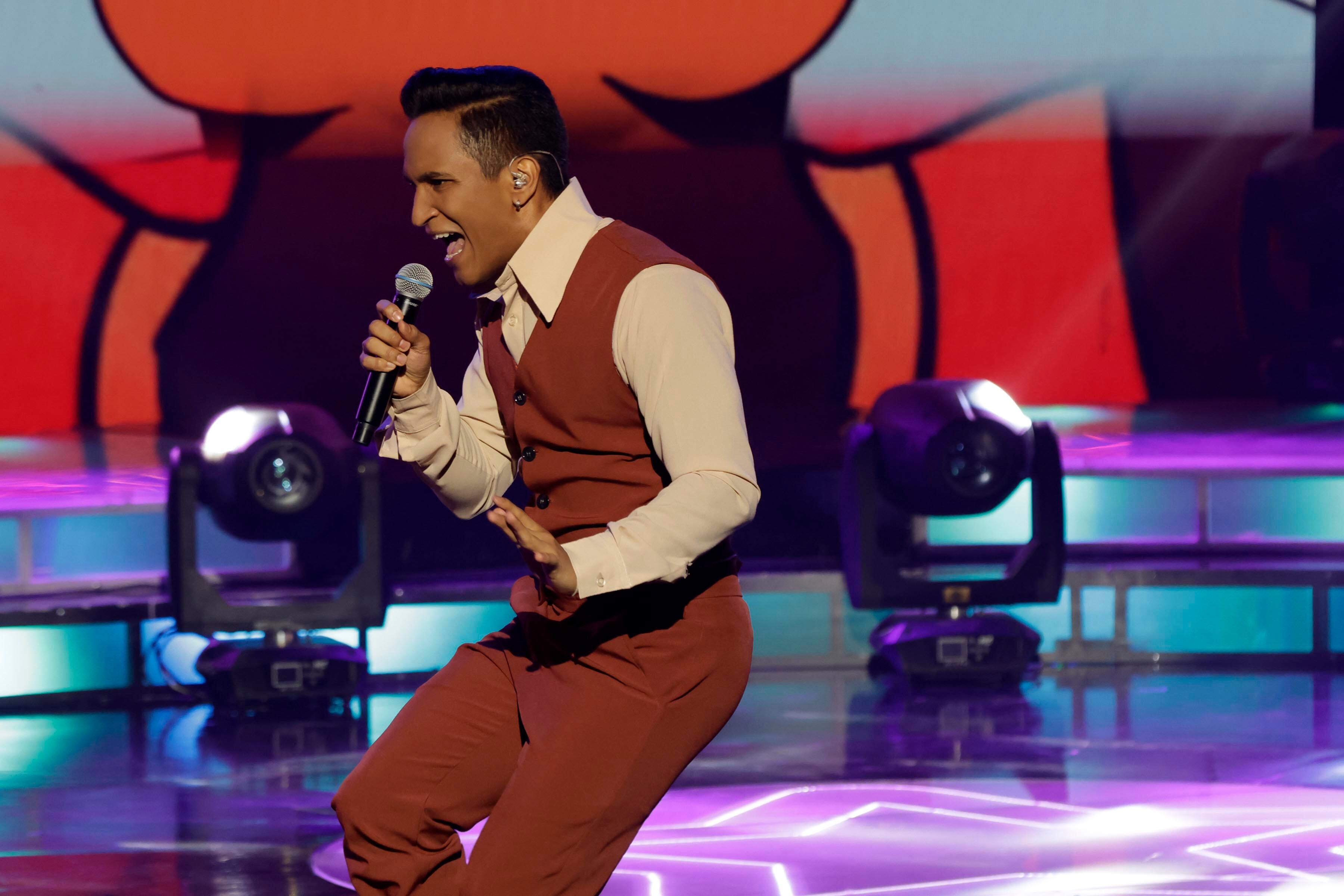 05/11/2023. Teletica, Sabana Oeste. Hora: 07:00 p.m. Gala número 10 de Nace una Estrella, grabada en el estudio Marco Picado de Teletica. En la foto, Jeremy Solís. Fotos: Mayela López