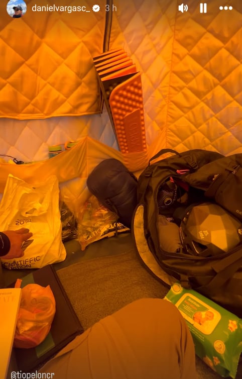 Daniel Vargas llegó al campamento base del Everest para empezar su conquista de la cima más alta del mundo por segunda vez.