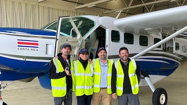 Cuatro ticos hacen histórico y peligroso vuelo desde Inglaterra hasta Pavas