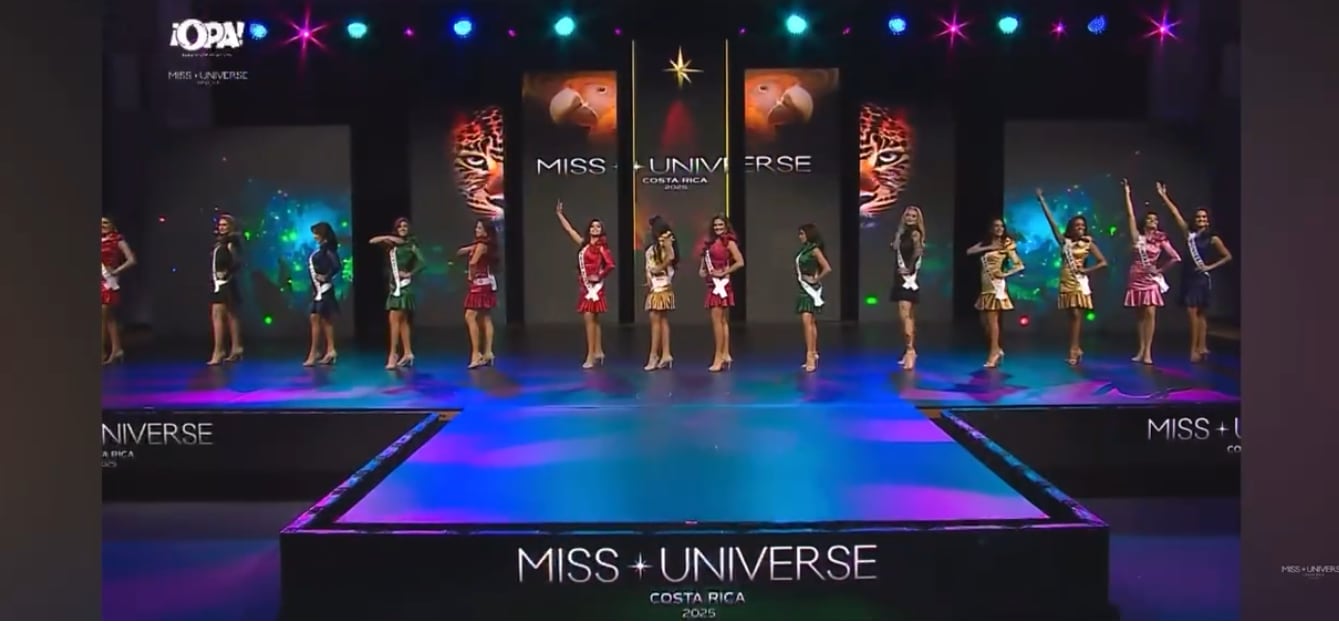 Un jaguar en el Miss Universe Costa Rica