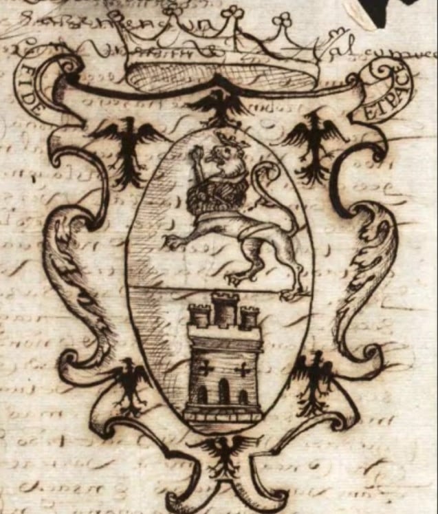 Escudo original de armas de la ciudad de Cartago