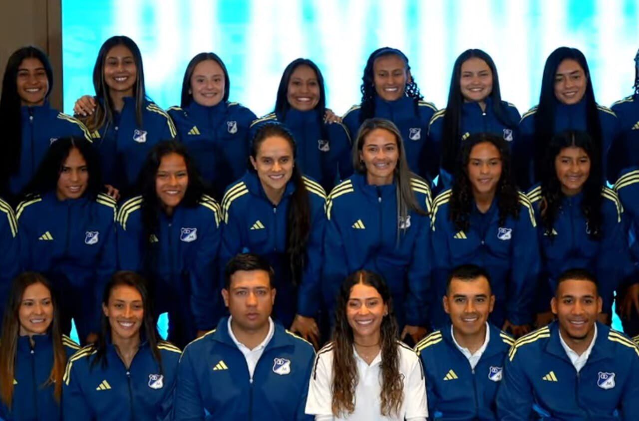 Katherine Alvarado fue presentada como nueva jugadora de los Millonarios de Colombia. Facebook Millonarios.