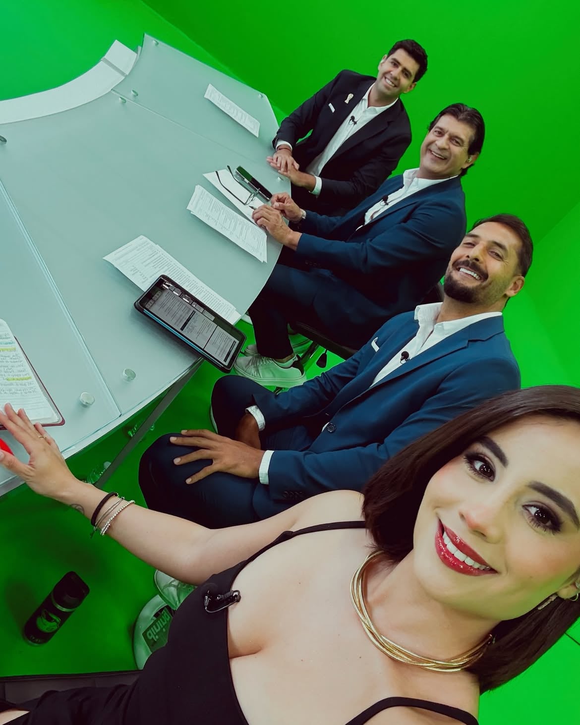 Andy Guillaumín, periodista mexicana, en la cobertura del Mundial 2026 para la cadena FOX desde Costa Rica.