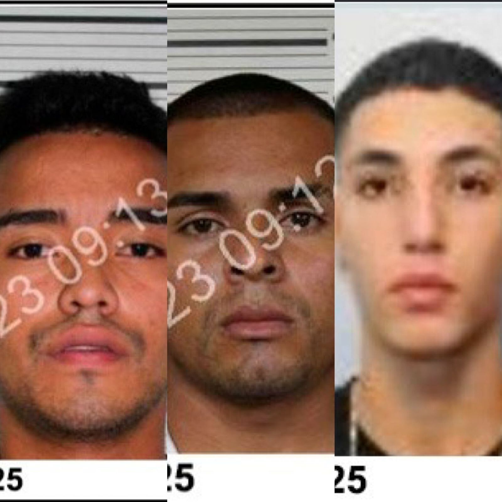 Roger Andrés Coronado Dávila, de 30 años, Wayner Gutiérrez Salazar, de 29 años y Javier Ismael Araya Alemán, de 20 años son buscados por el OIJ por disparar en Alajuelita. Foto: OIJ