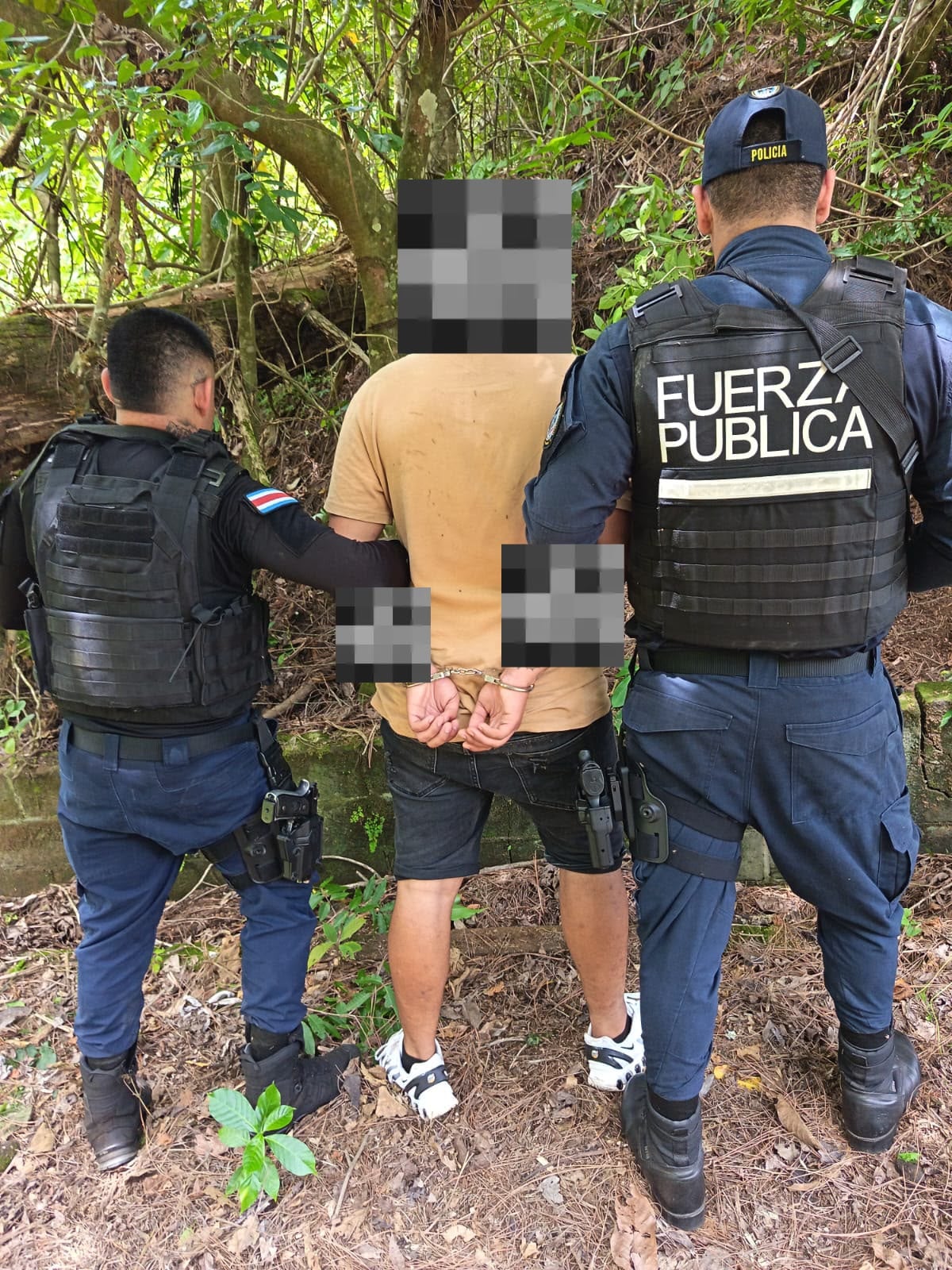 Perlaza fue detenido cuando trataba de escapar. Foto MSP.