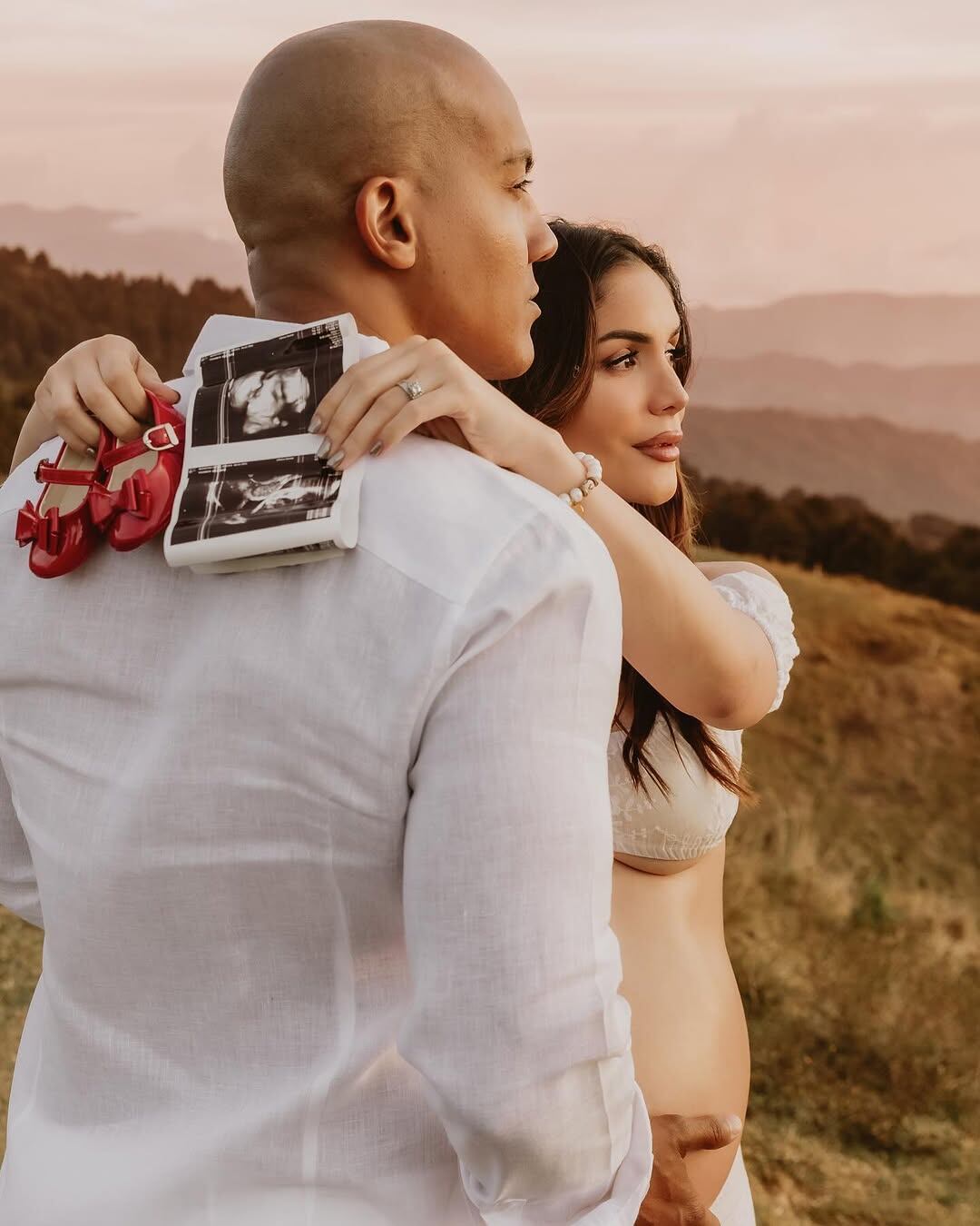 Sheiris Montero y su esposo Greivin Morgan