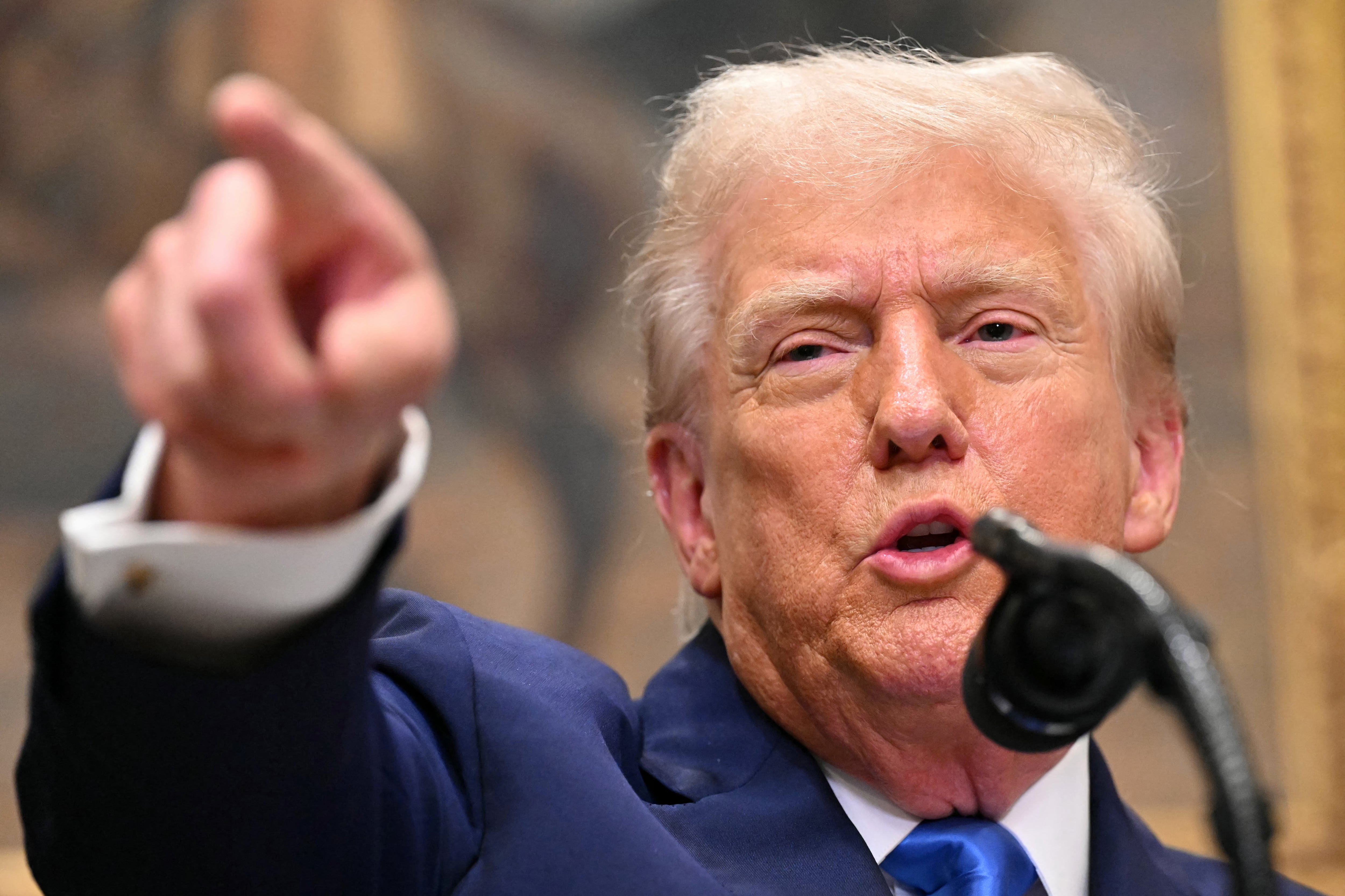 El presidente de Estados Unidos, Donald Trump, habla sobre el autismo en la Sala Roosevelt de la Casa Blanca en Washington, DC, el 22 de septiembre de 2025.