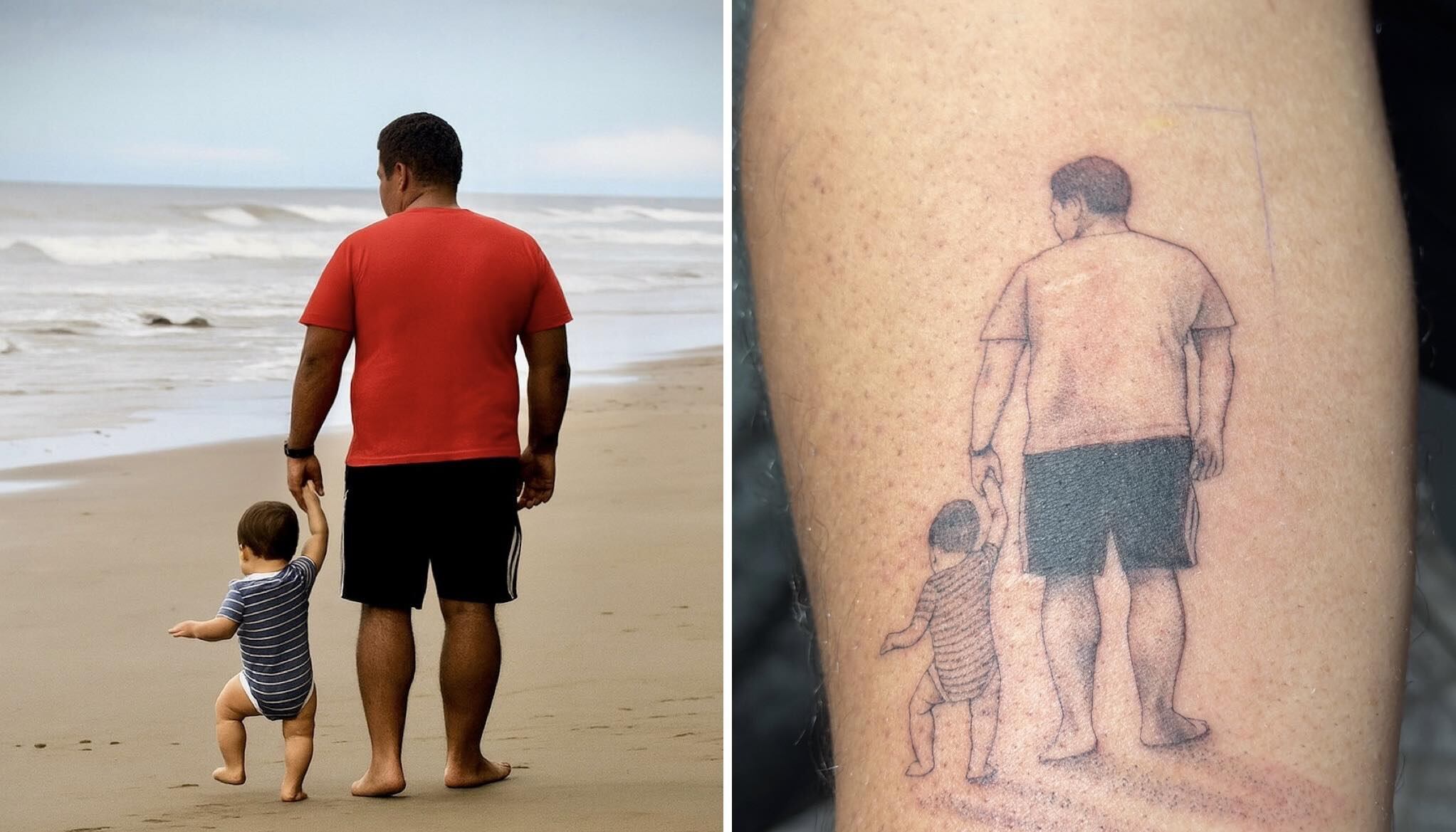 La familia Jiménez honra a Eduardo con tatuajes llenos de amor