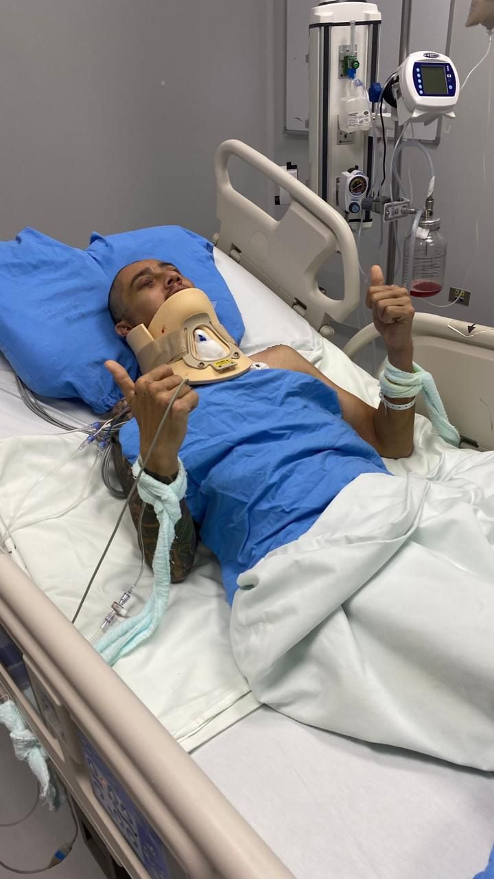 Juan Pablo Quirós, ciclista que sobrevivió a accidente de tránsito en San Isidro de Heredia. Foto cortesía Juan Pablo Quirós.