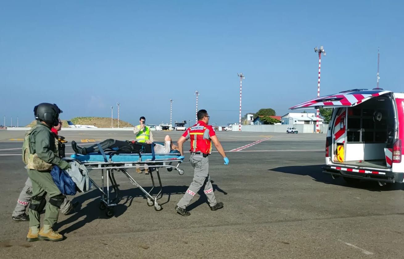 Rescate de turista Española_Foto MSP