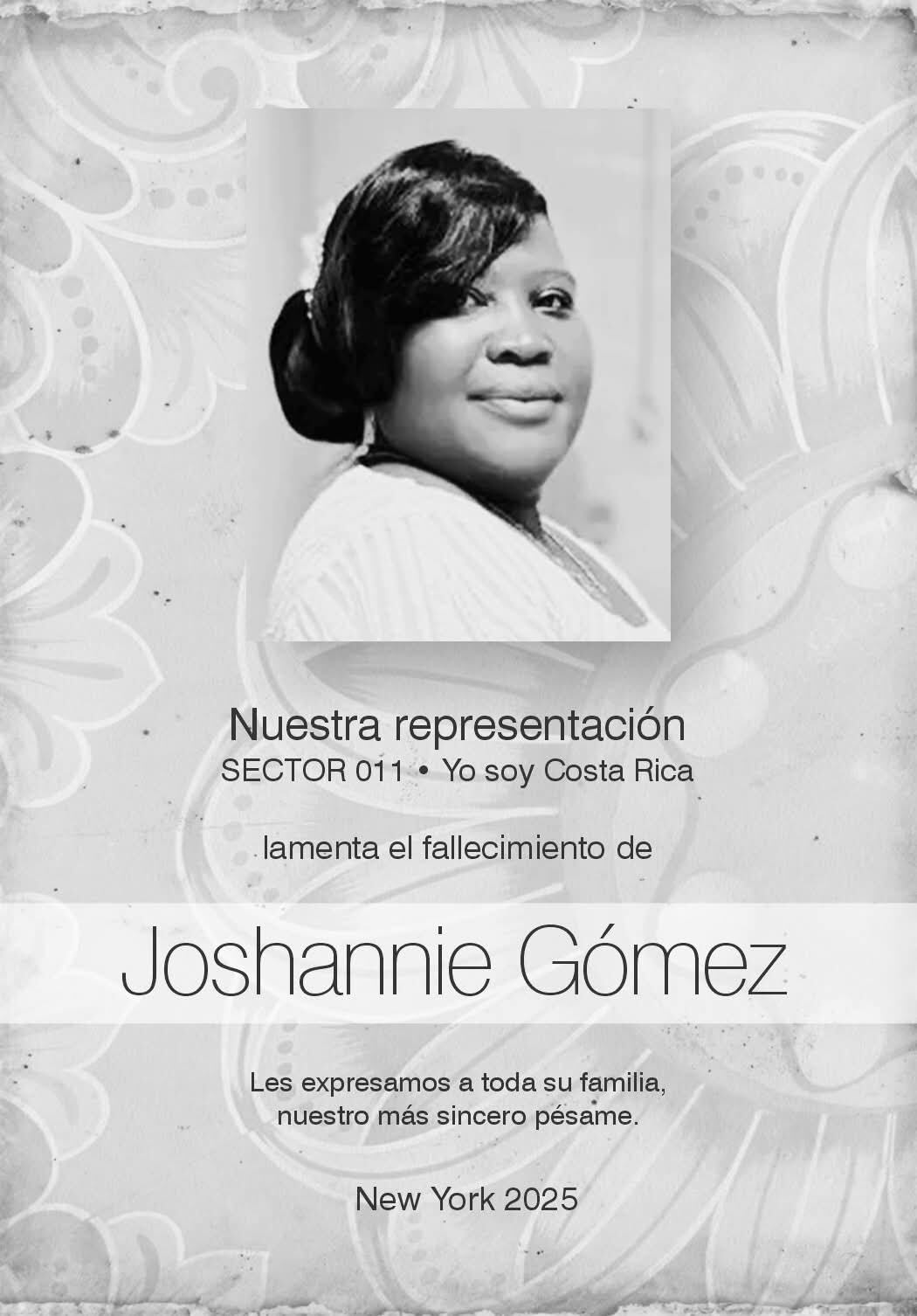 Blanka Madrigal quien es parte de “Sector 011 Yo soy Costa Rica”, un grupo que justo en estos momentos está organizado para ayudar en todo lo que se necesita para repatriar el cuerpo de Joshannie Gómez.