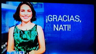 Natalia Suárez reaparece así luego de salir de Telenoticias hace dos meses