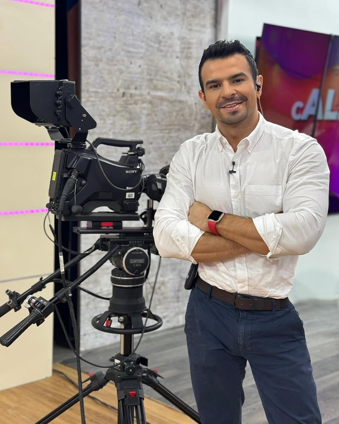 Sergio González, periodista de canal 8 de Multimedios.