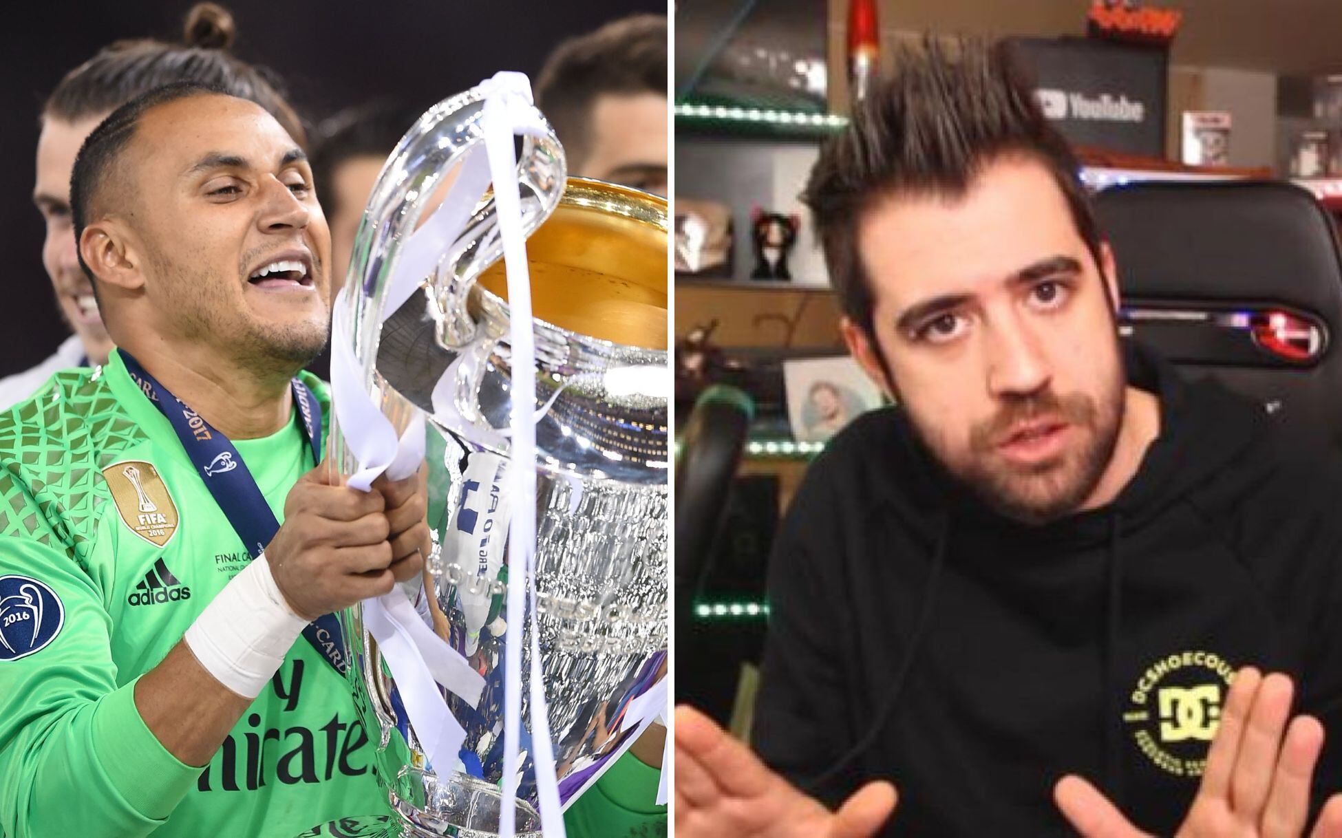 Keylor Navas es uno de los porteros más hablados en España y el youtuber, Auronplay, tiene una opinión muy clara sobre el tico.