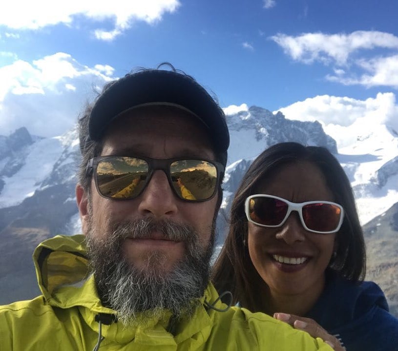 Ligia Madrigal y su esposo Federico Escalante