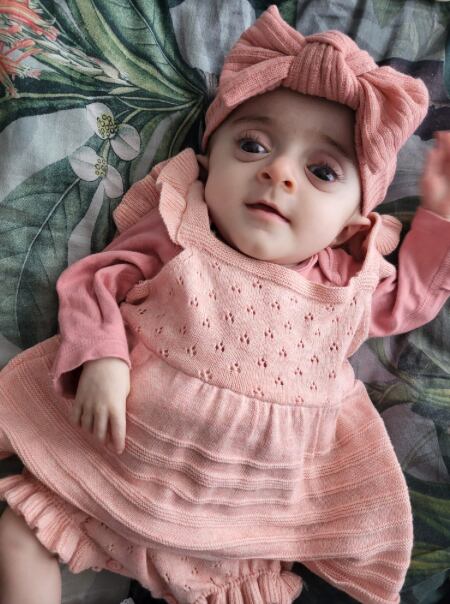 Natarlia Nappi, bebé con rara enfermedad. Foto: Facebook