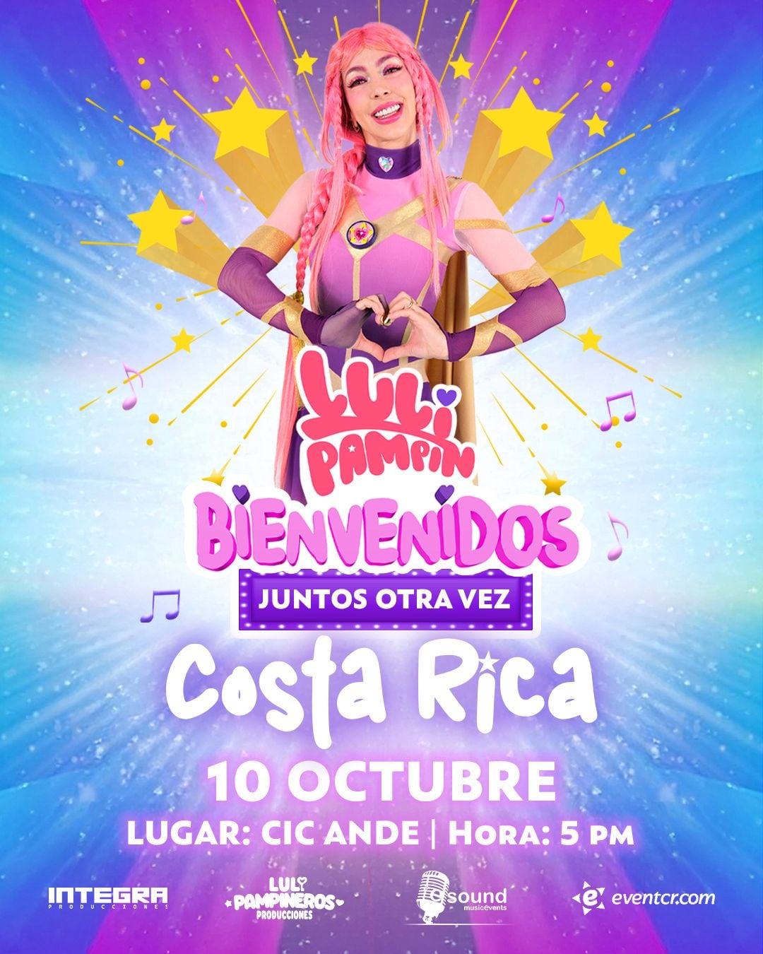 Luli Pampín estará por primera vez en Costa Rica.