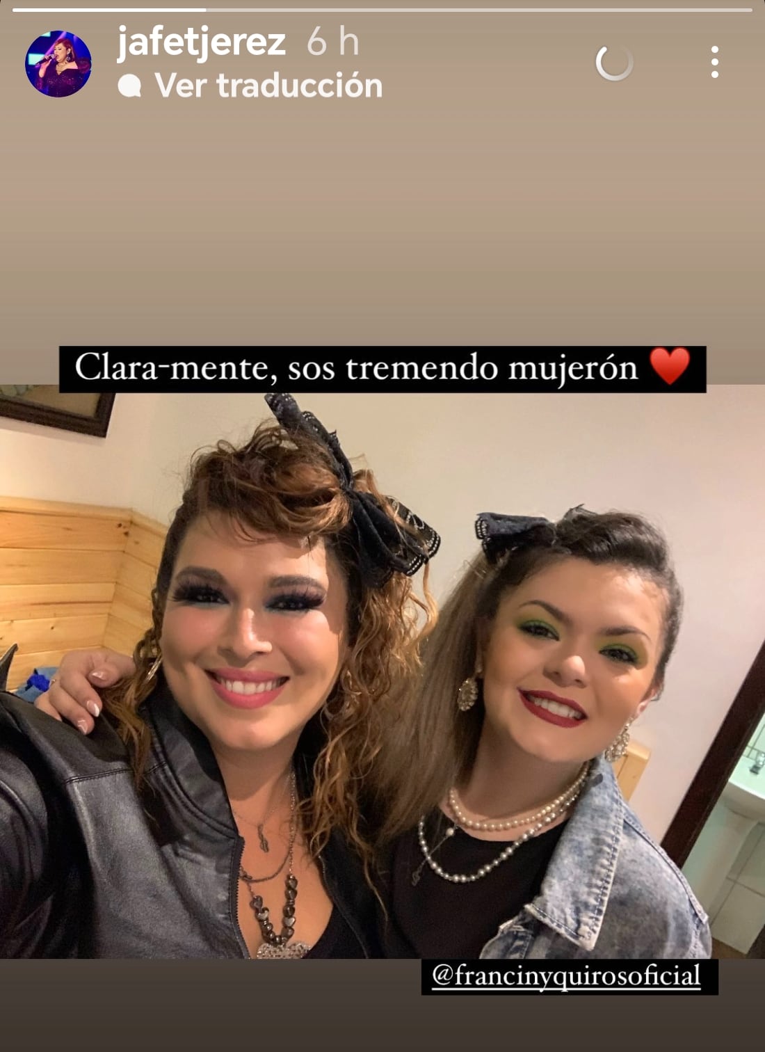 Francini Quirós y César Fuentes, de Nace una estrella.