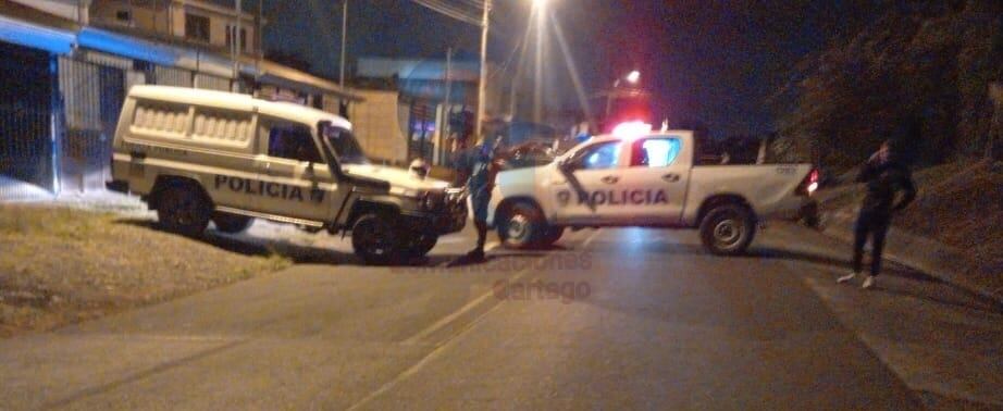 Loaiza murió de forma inmediata en el lugar del accidente. Foto Comunicaciones Cartago.