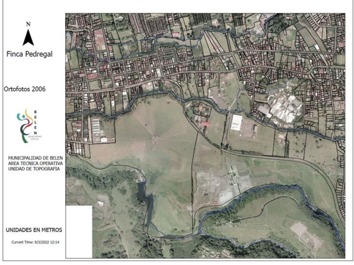 Así se veía la finca de Pedregal en 2006, mucho antes de que comenzaran las construcciones.