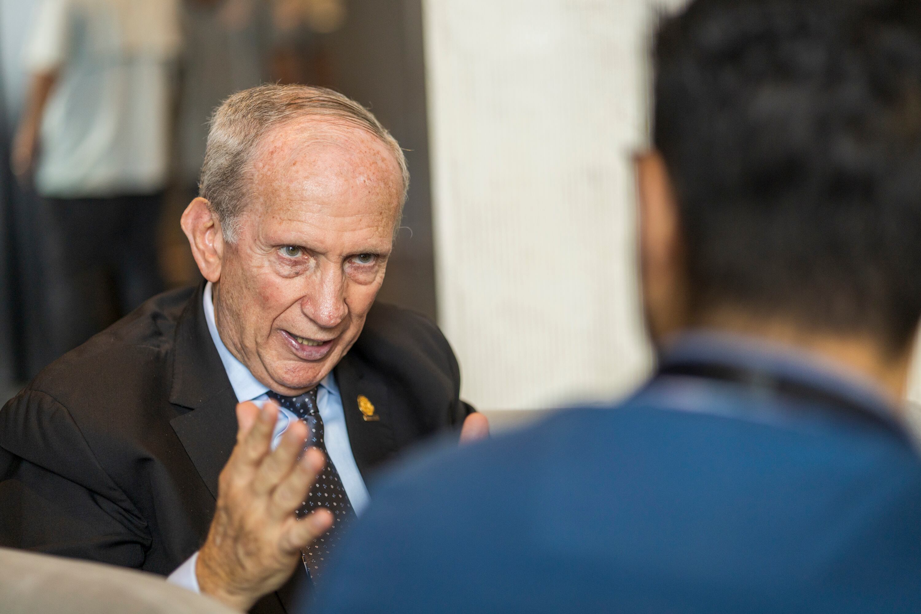 19/07/2024, San Jose, Hotel Hilton, conferencia de prensa del ICT, para anunciar la Situación del Turismo en Costa Rica. En la fotografía William Rodríguez, ministro de Turismo.