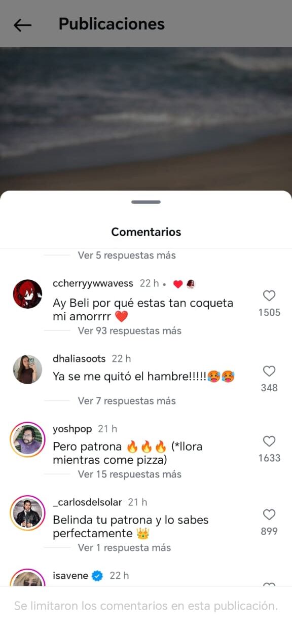 Estos fueron parte de los comentarios que recibió la artista mexicana.