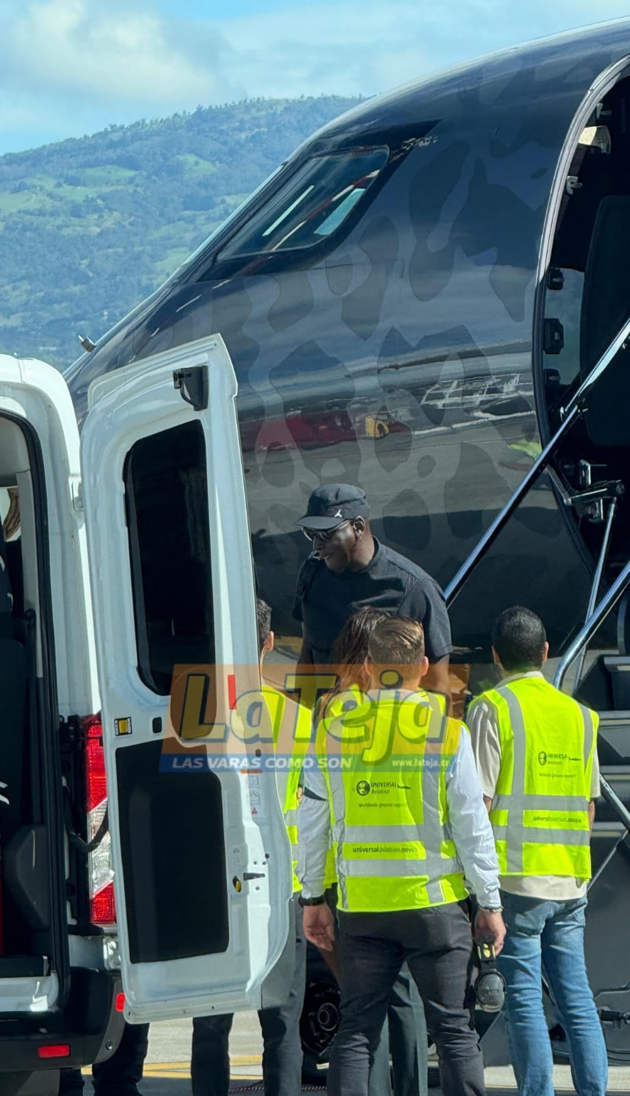 Estas son las primeras imágenes de Michael Jordan en Costa Rica. Cortesía.