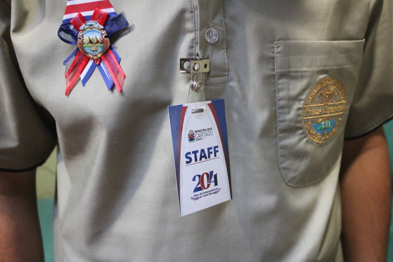 Bryan José Garita Sánchez, del Colegio Seráfico San Francisco de Cartago, dio el discurso estudiantil en los actos patrios del 14 de setiembre en Cartago