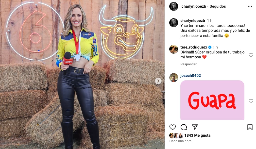 Charlyn López, presentadora de Repretel, canal 6.