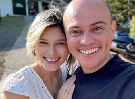 Mauricio Astorga y su ahora esposa Katherine Campos