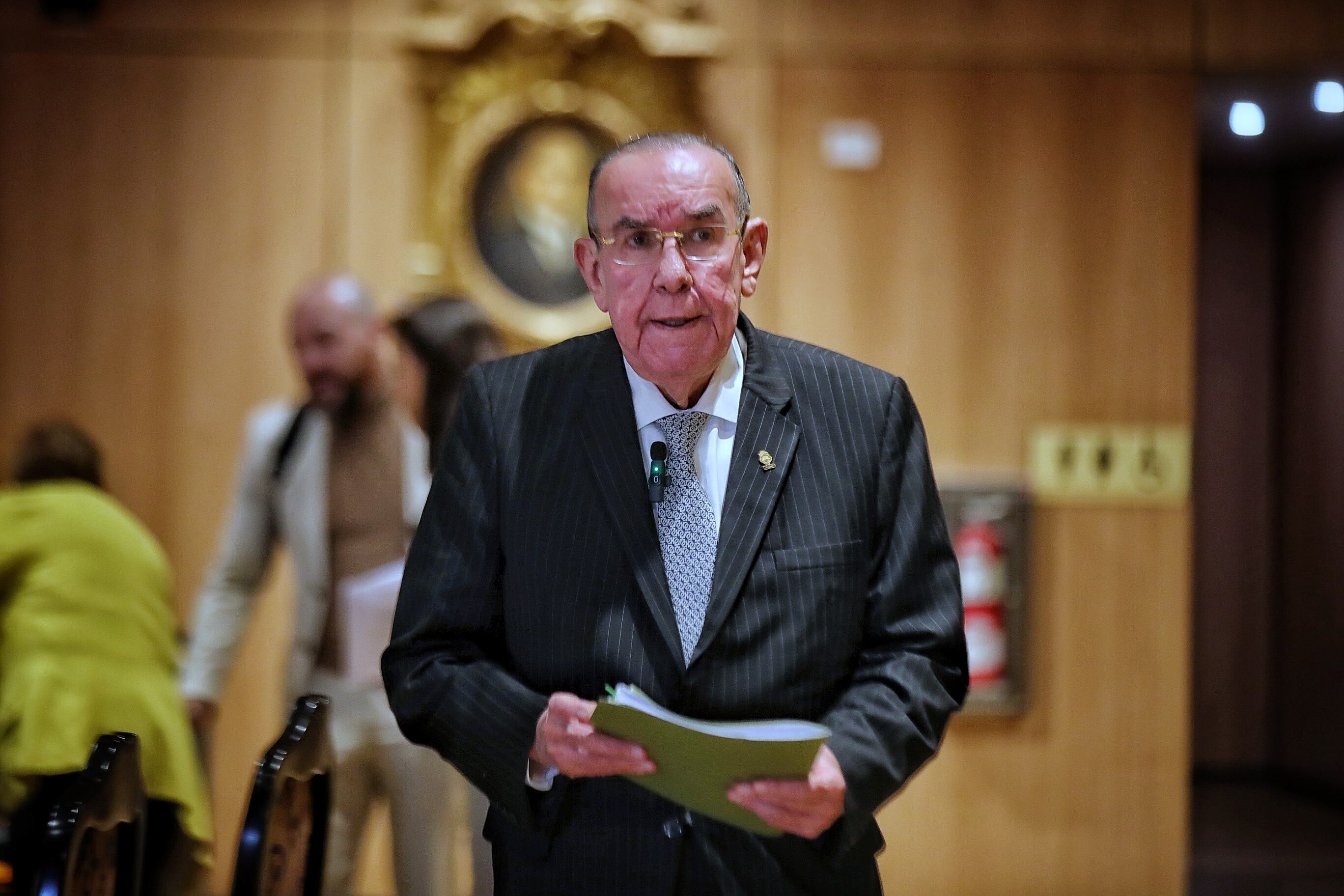 16/10/2023/ También, cubrir la reunión de Seguridad entre la Asamblea Legislativa, Poder Judicial y Poder Ejecutivo en la sala de presidentes de la Asamblea Legislativa / Foto John Durán